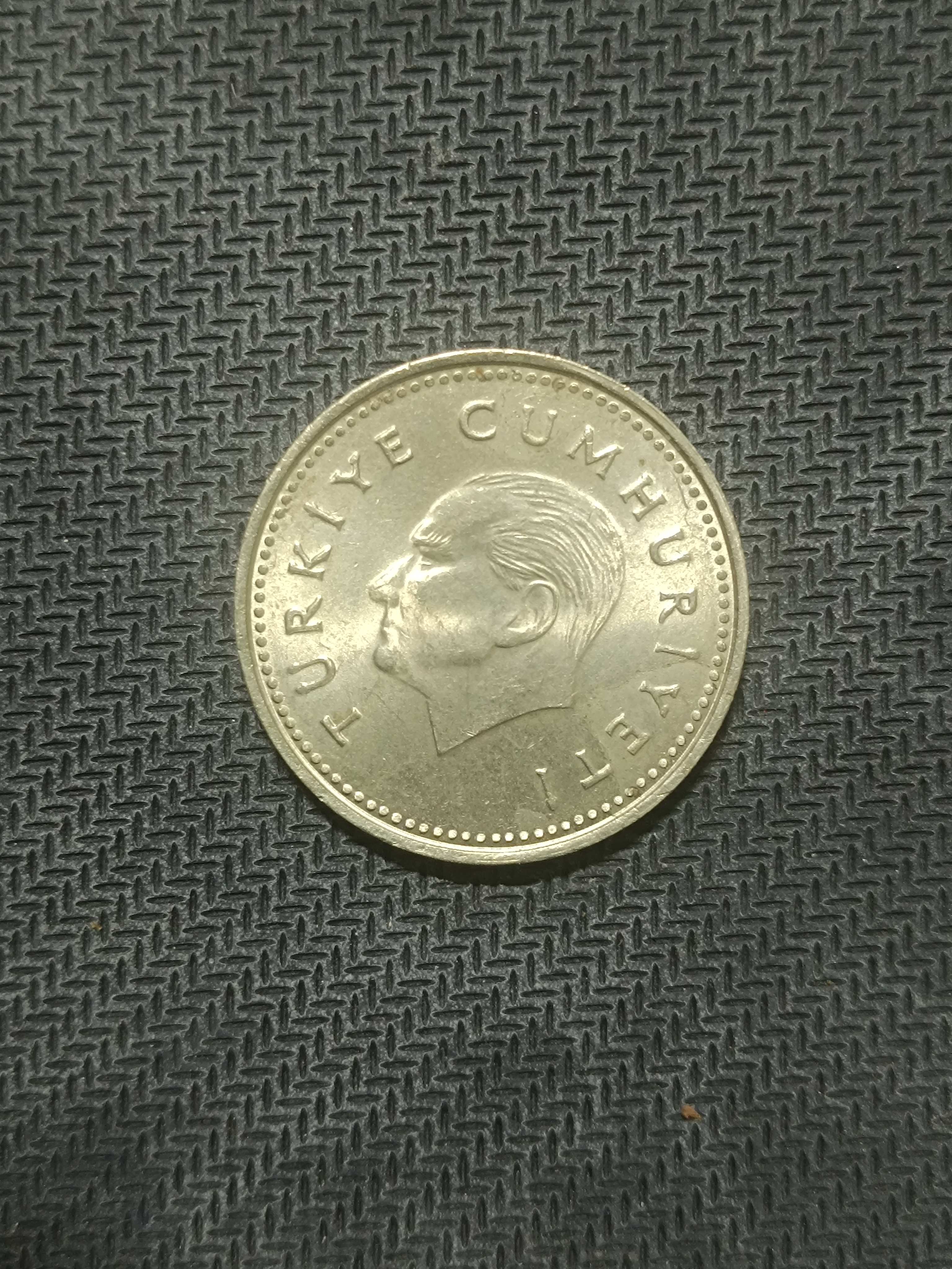 1992 2500 lira madeni metal para