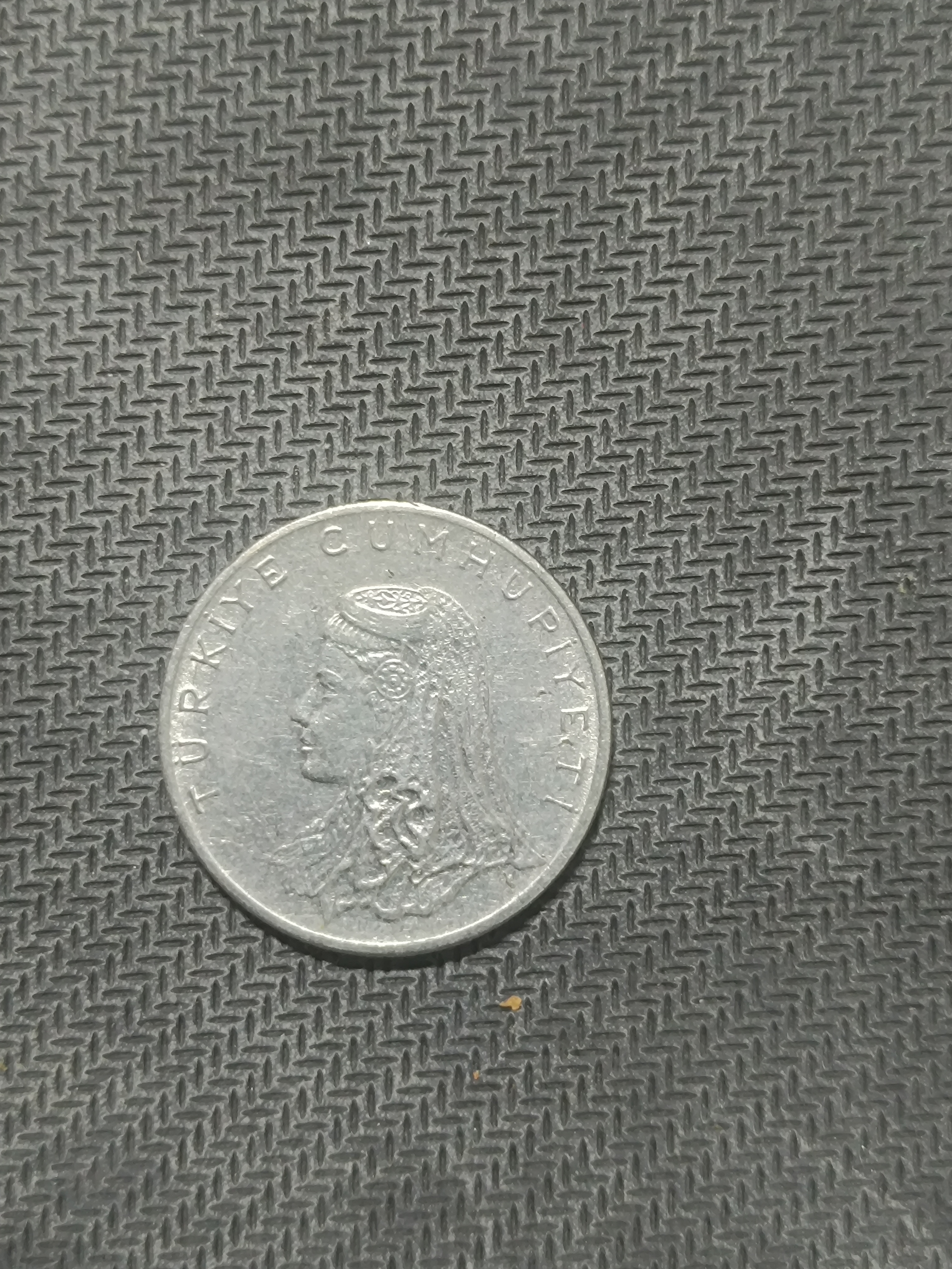 1976 50 kuruş metal madeni para