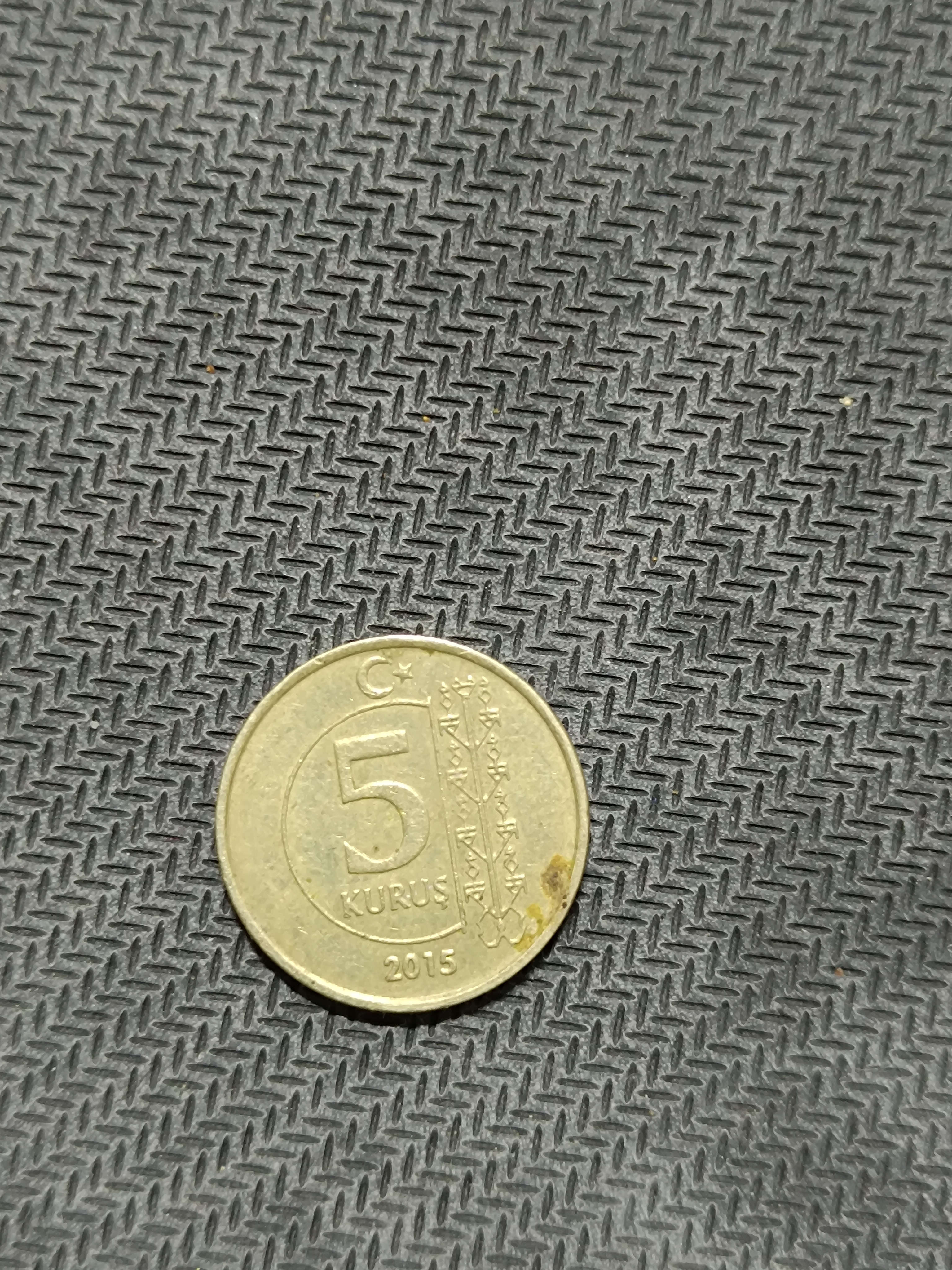 2015 Türkiye 5 Kuruş Koleksiyonluk Madeni Para - Çil Kondisyon