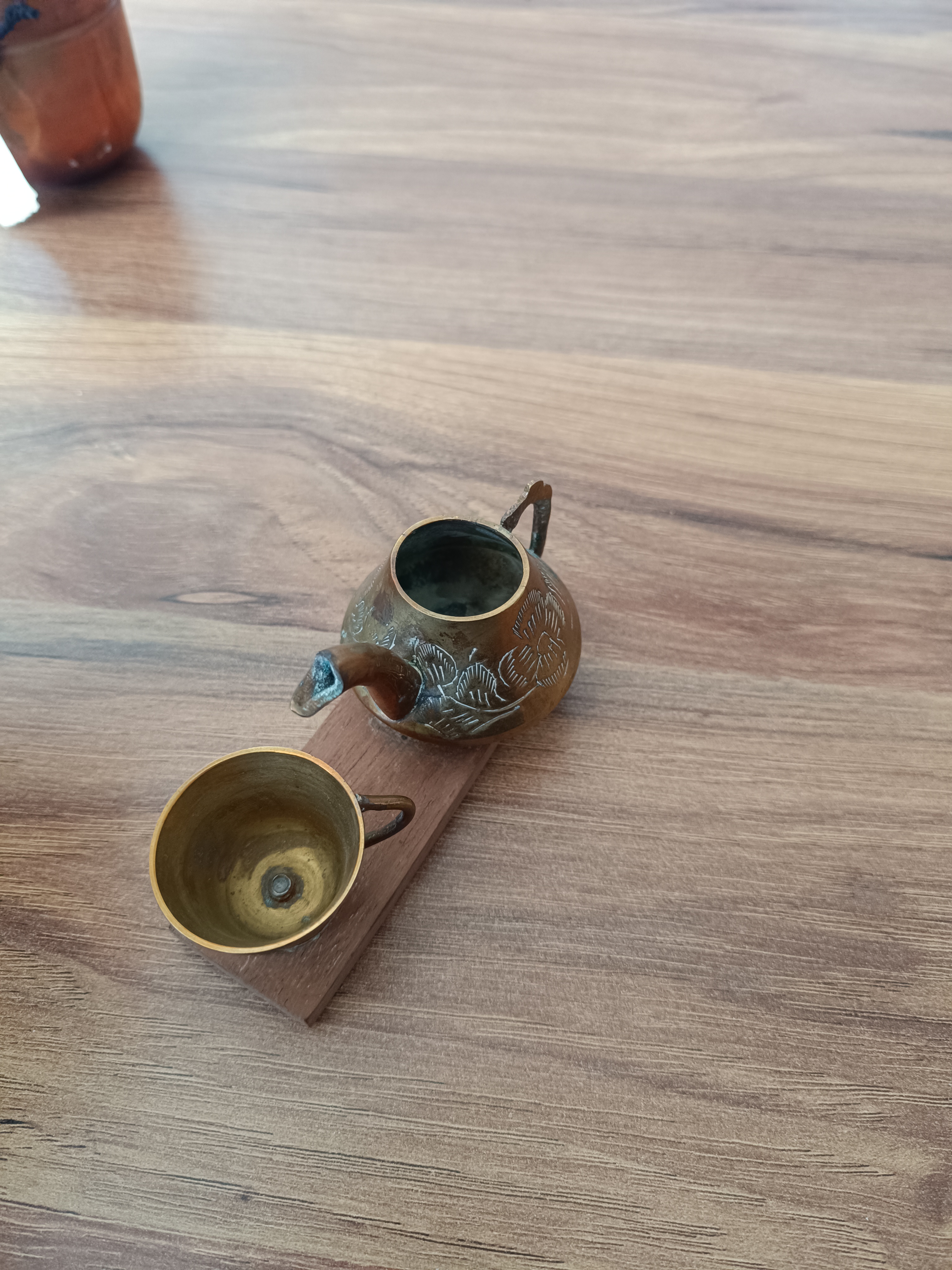 Minyatür Prinç Çaydanlık ve Bardak Seti