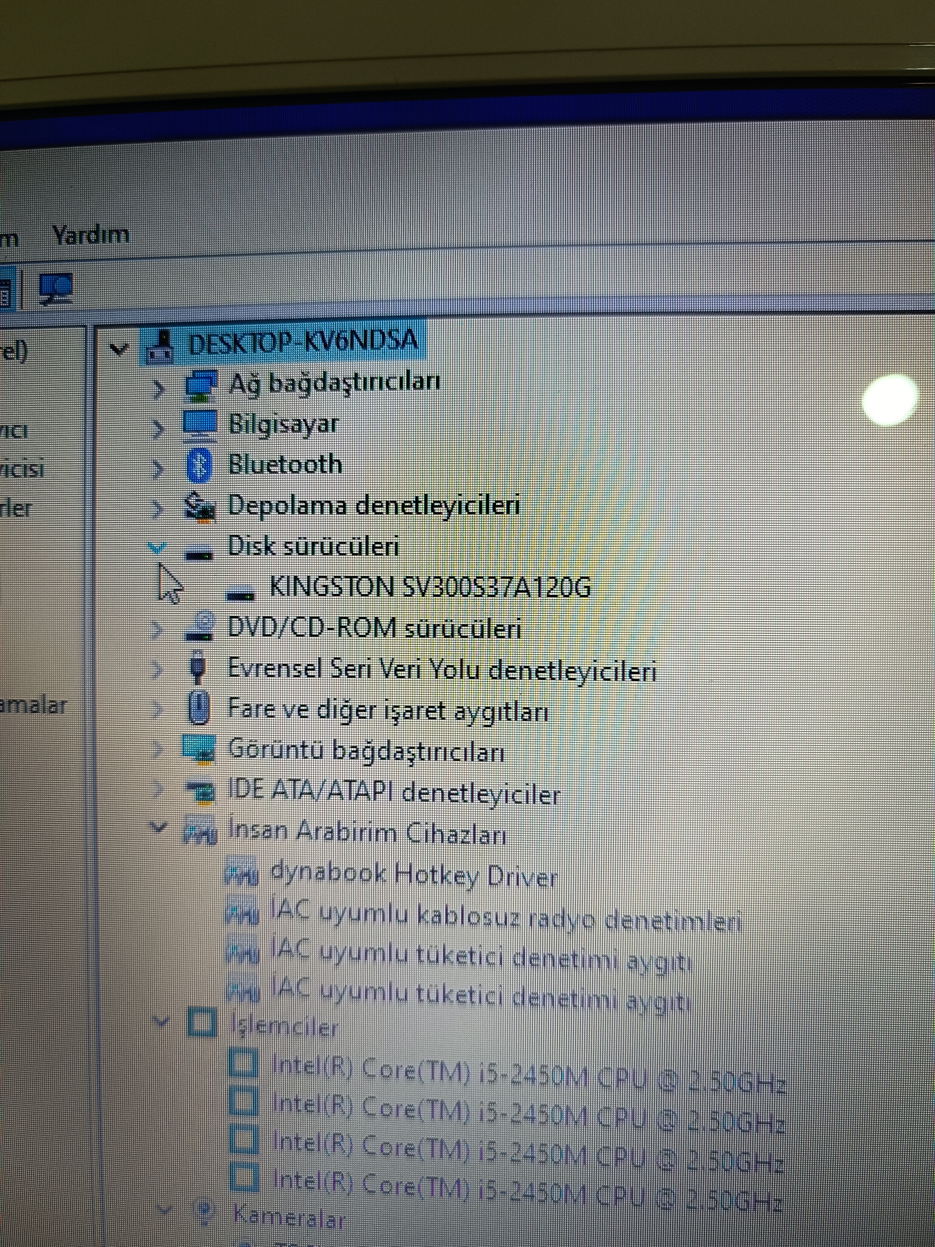 Toshiba Satellite C855-14X Beyaz Laptop