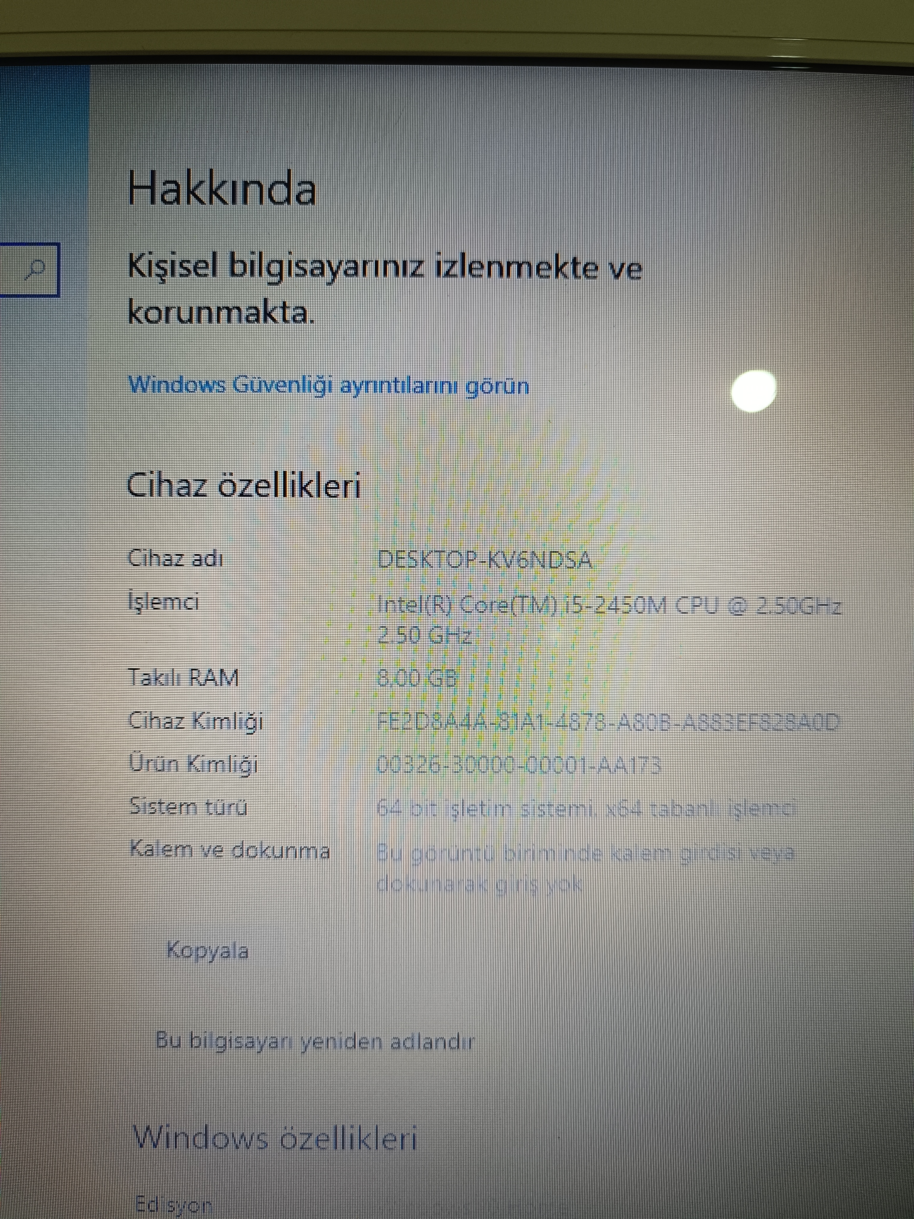 Toshiba Satellite C855-14X Beyaz Laptop