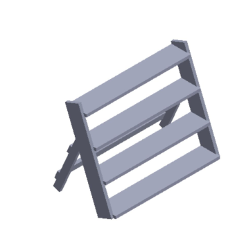 Özel Tasarım Açılı Ahşap Raf Tahtası