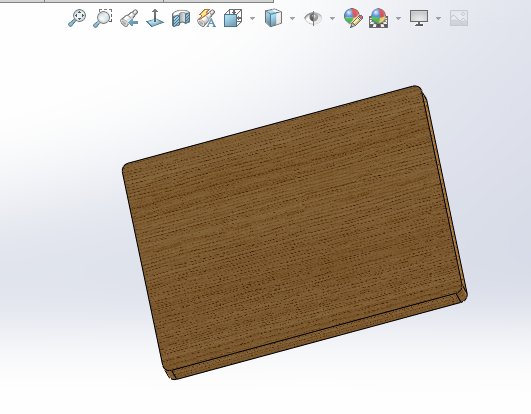 Standart Düz Ceviz Kesme ve Sunum Tahtası