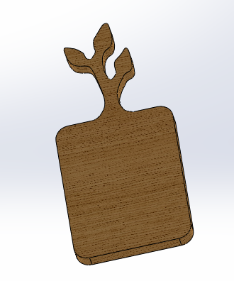 Zeytin Dalı Tutma Yerli Kesme Tahtası & Sunumluk